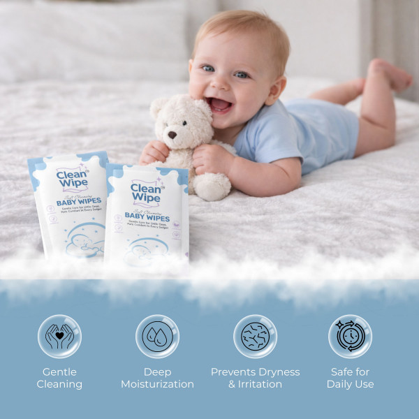 Baby Wipes With Jojoba & Almond Oil