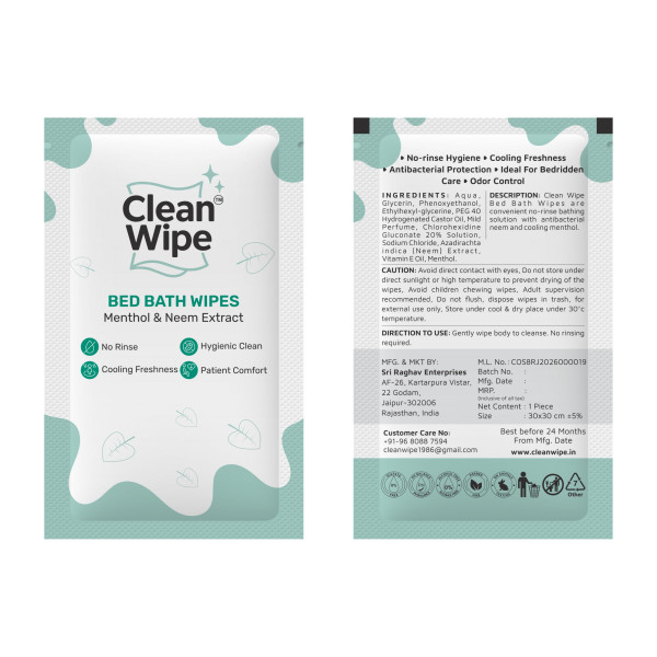 Bed Bath Wet Wipes