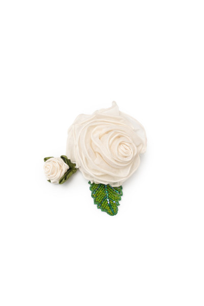 Gulabo White Hair Clip