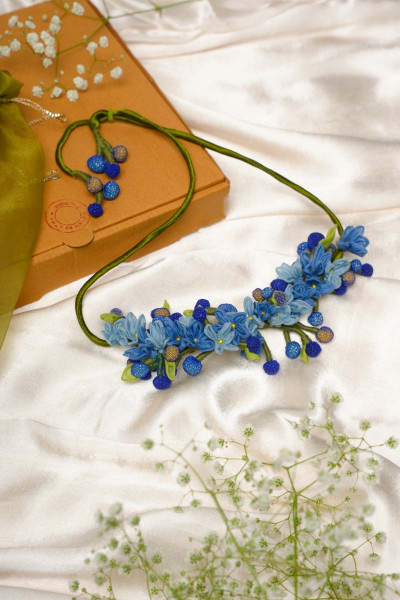 Neelam Necklace & Earrings set
