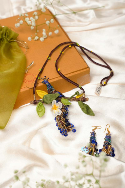 Mayur Necklace & Errings Set