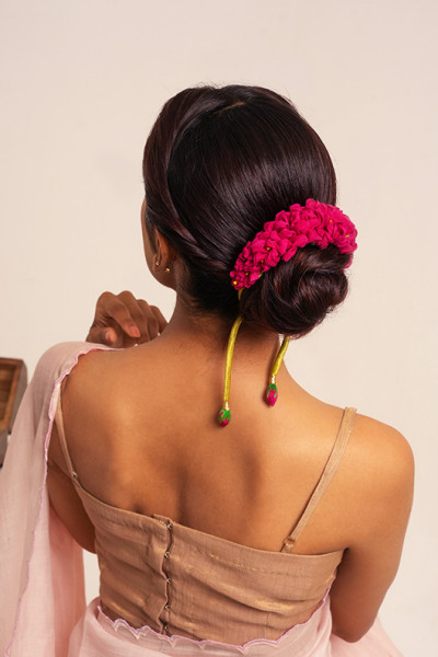 Pink Jasmin Gajra