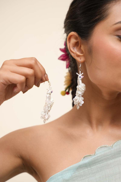 Pearl Wings Earriing
