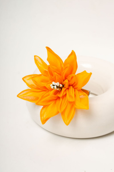 Yellow Lilly Hair Slide