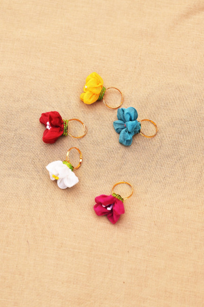 Juhi Mogra Ring set of 5