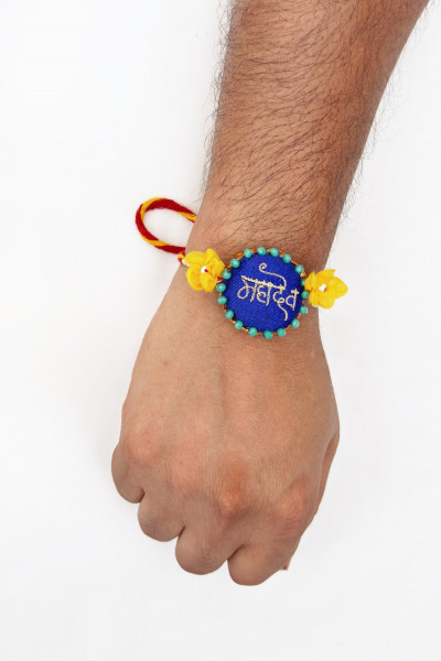 Mahadev Sati  Textile Rakhi set os 2 pcs