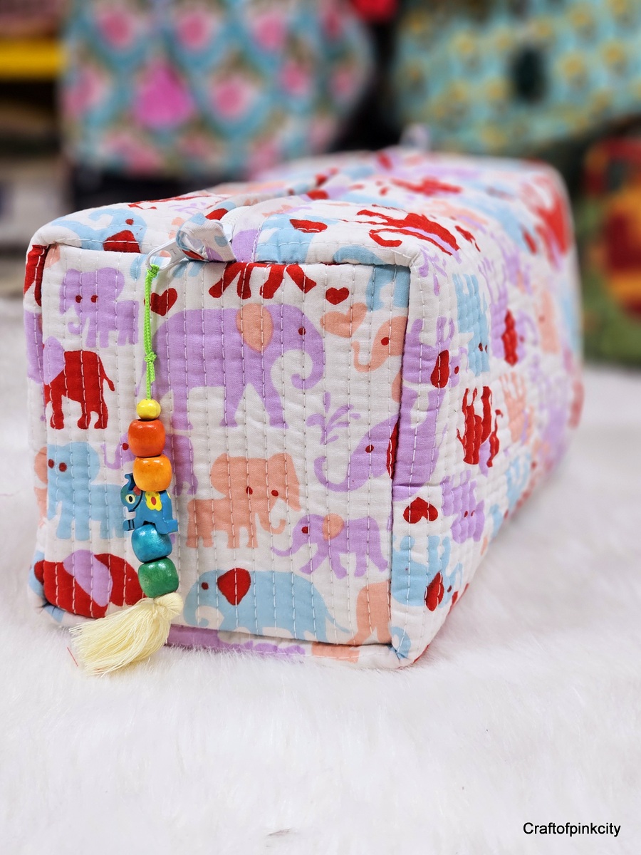 Multi Utility Travel kids Elephant printed