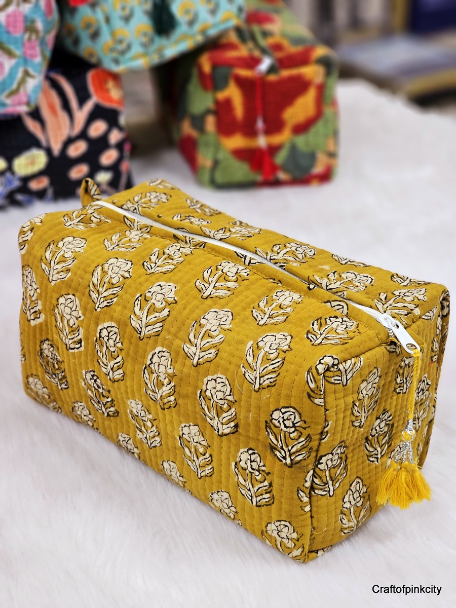 Multi Utility Travel kalamkari flower printed