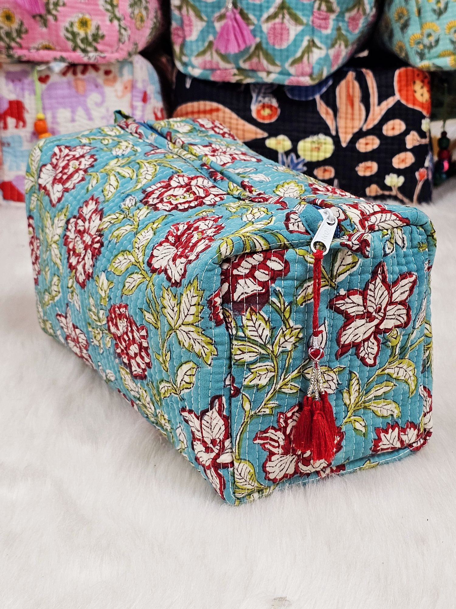 Multi Utility Travel Green leaf printed