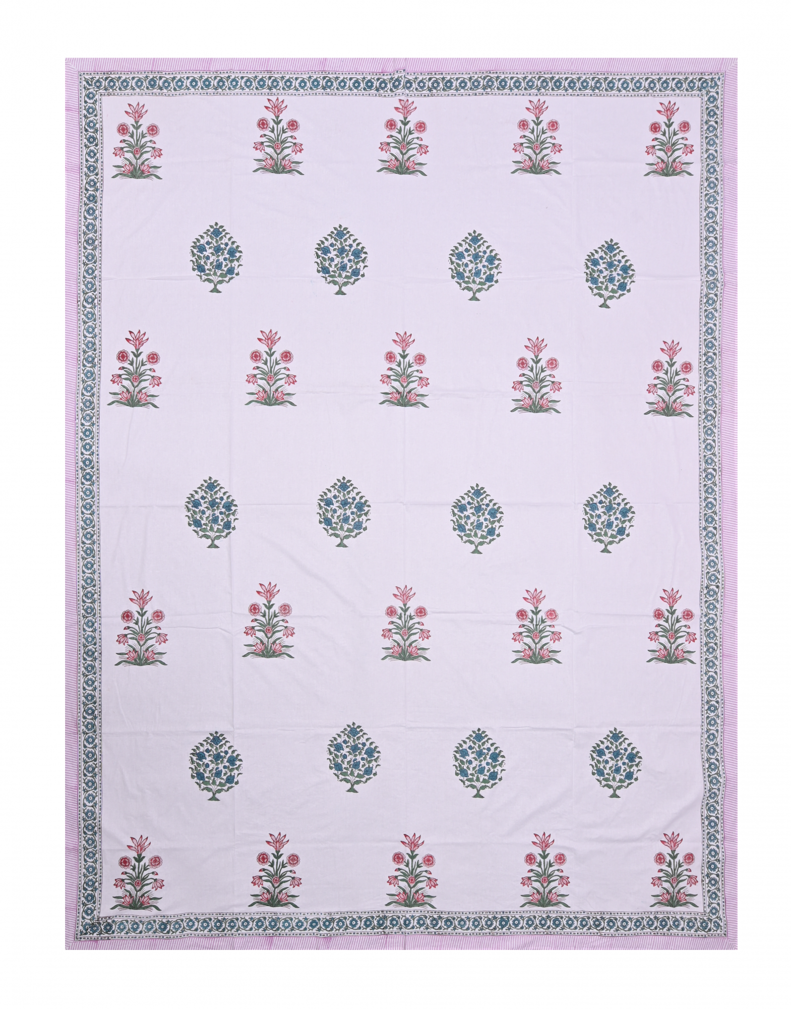 HAND BLOCK PRINTED BEDSHEET