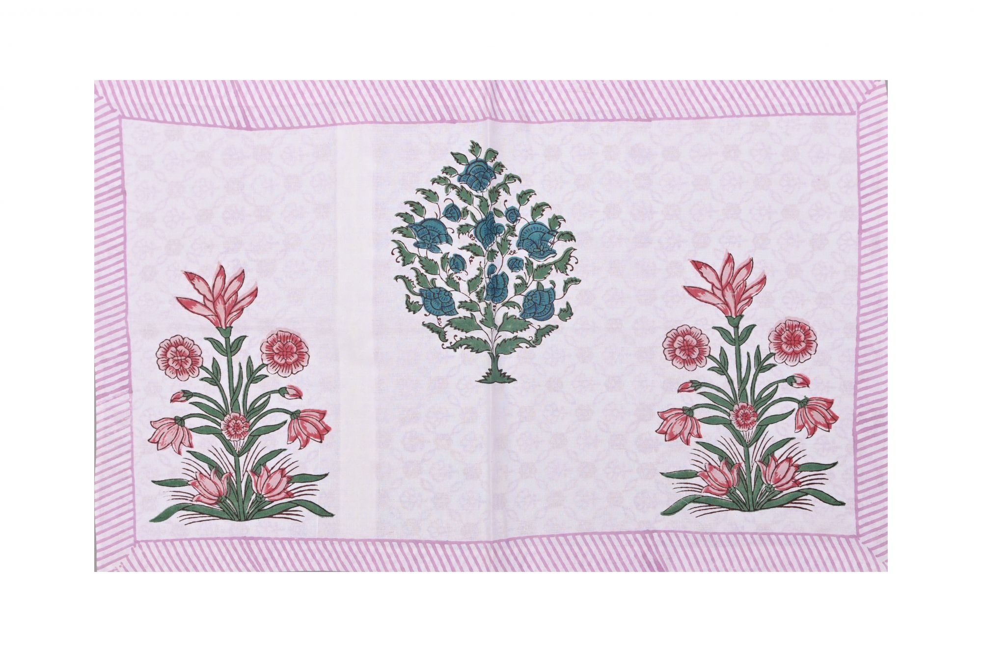 HAND BLOCK PRINTED BEDSHEET