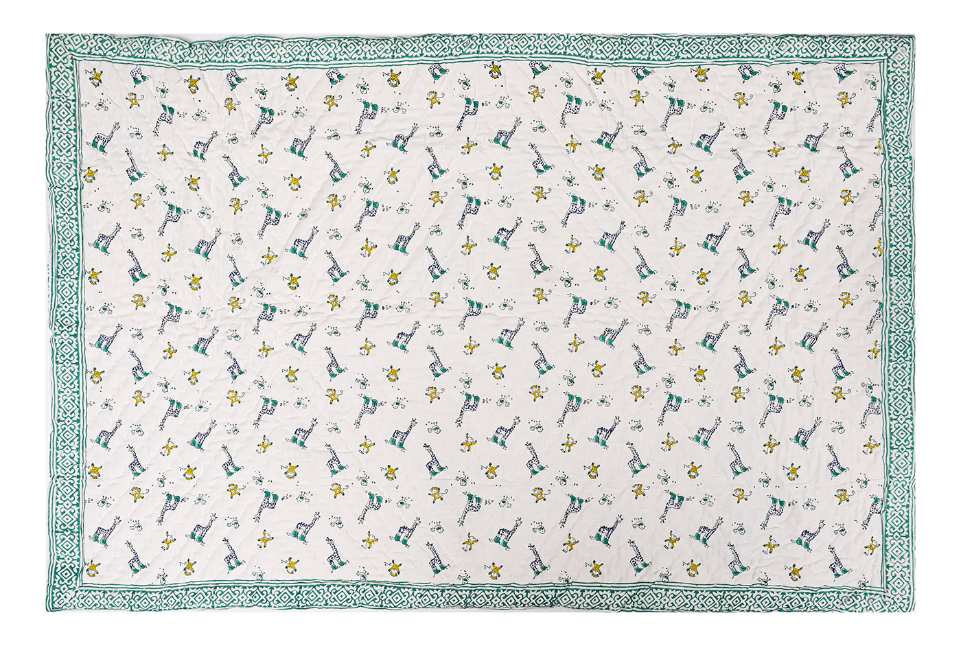 Siti Blockprint Mulmul Baby Quilt