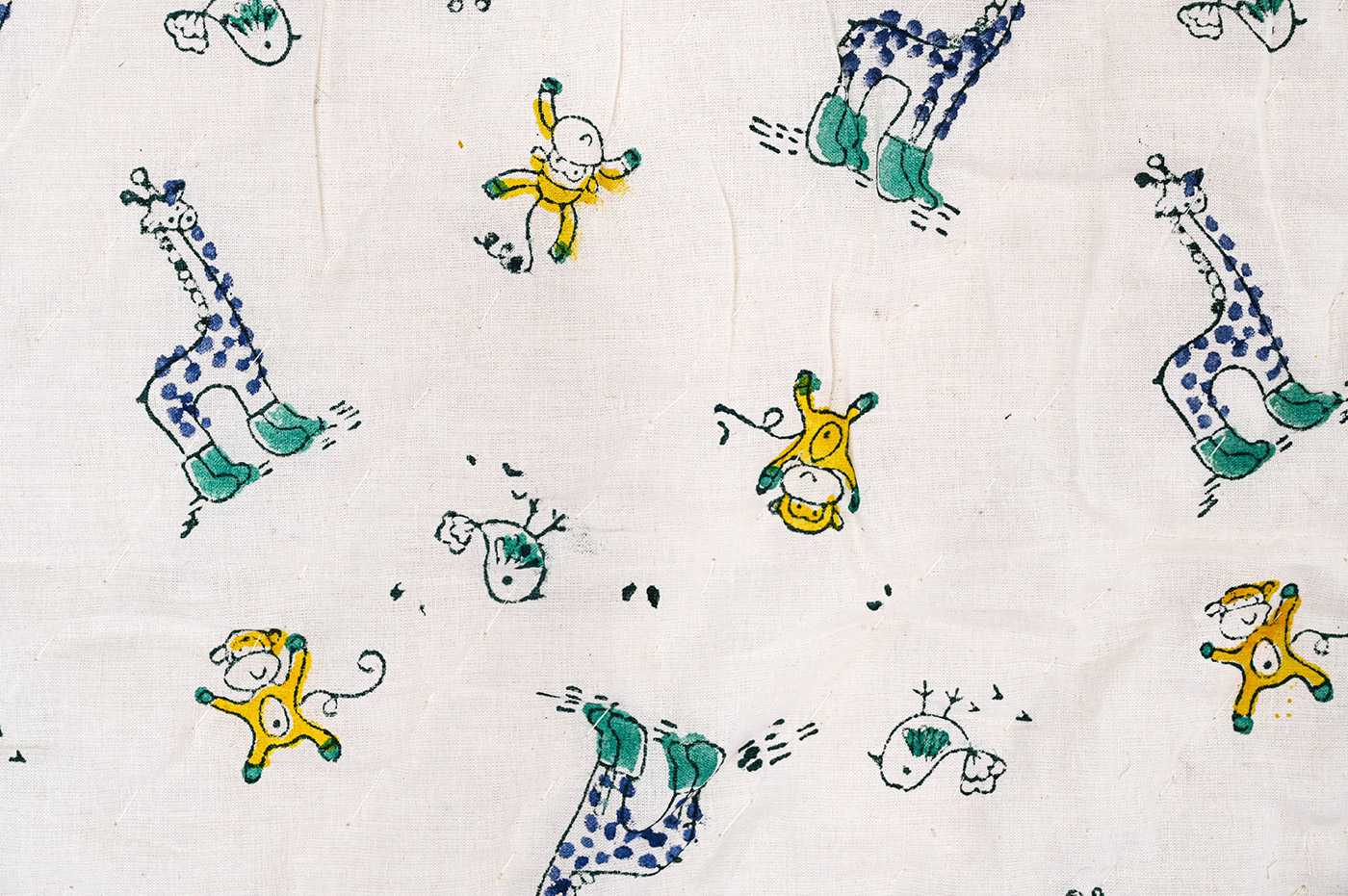 Siti Blockprint Mulmul Baby Quilt