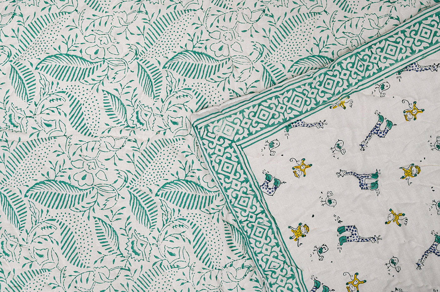 Siti Blockprint Mulmul Baby Quilt