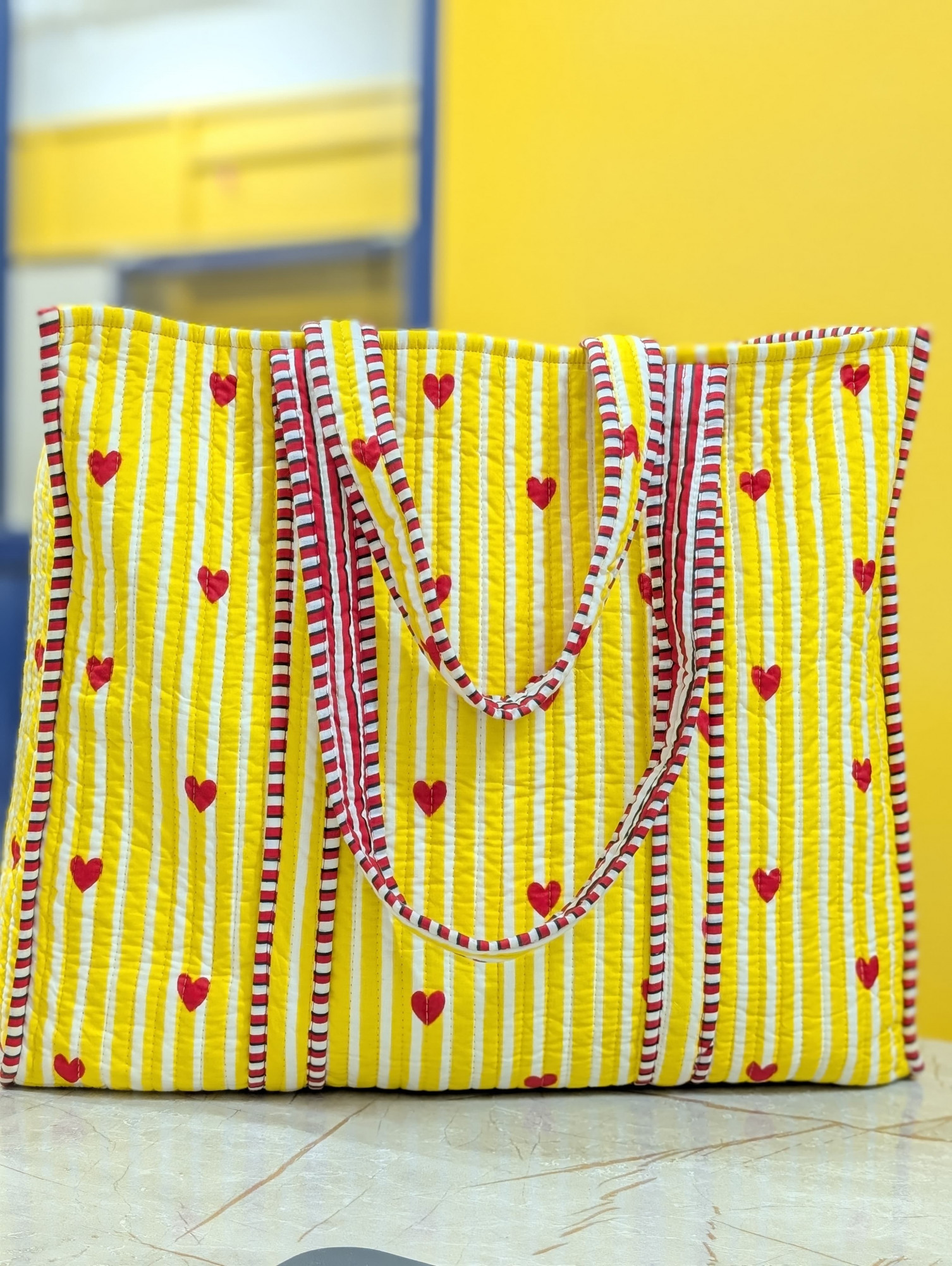 Cotton Floral Hand Block Printed Bags Cotton Quilted Tote Bags Eco Friendly Tote Bags Women Shopping Bags Block Print Bags