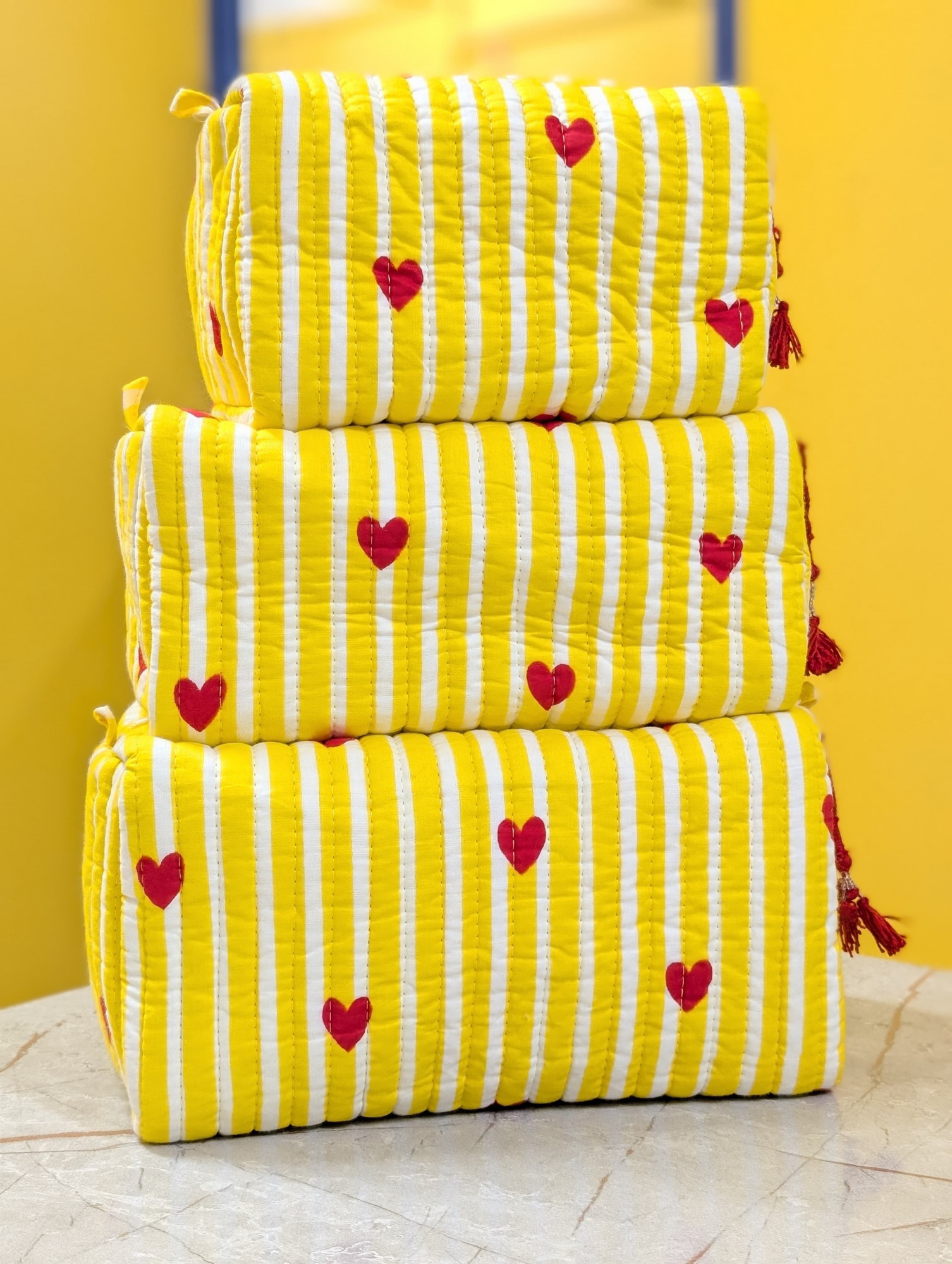 Cotton Pouch hand Block Print Pouch Make-Up Pouch toiletry Bag Gift For Her