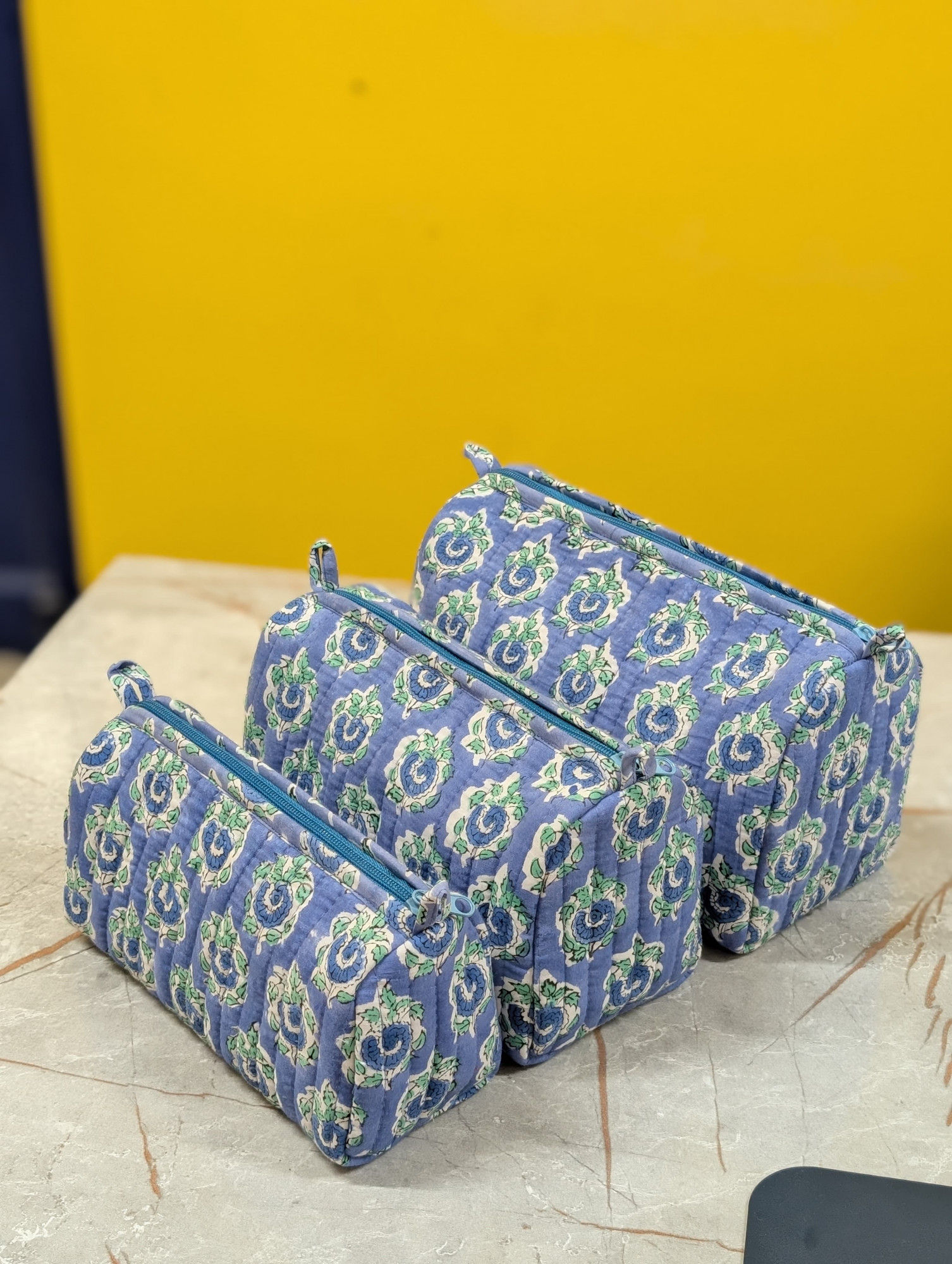 Hand Block Print pouch Womens Pouch Cosmetic Pouch Gifts For Her