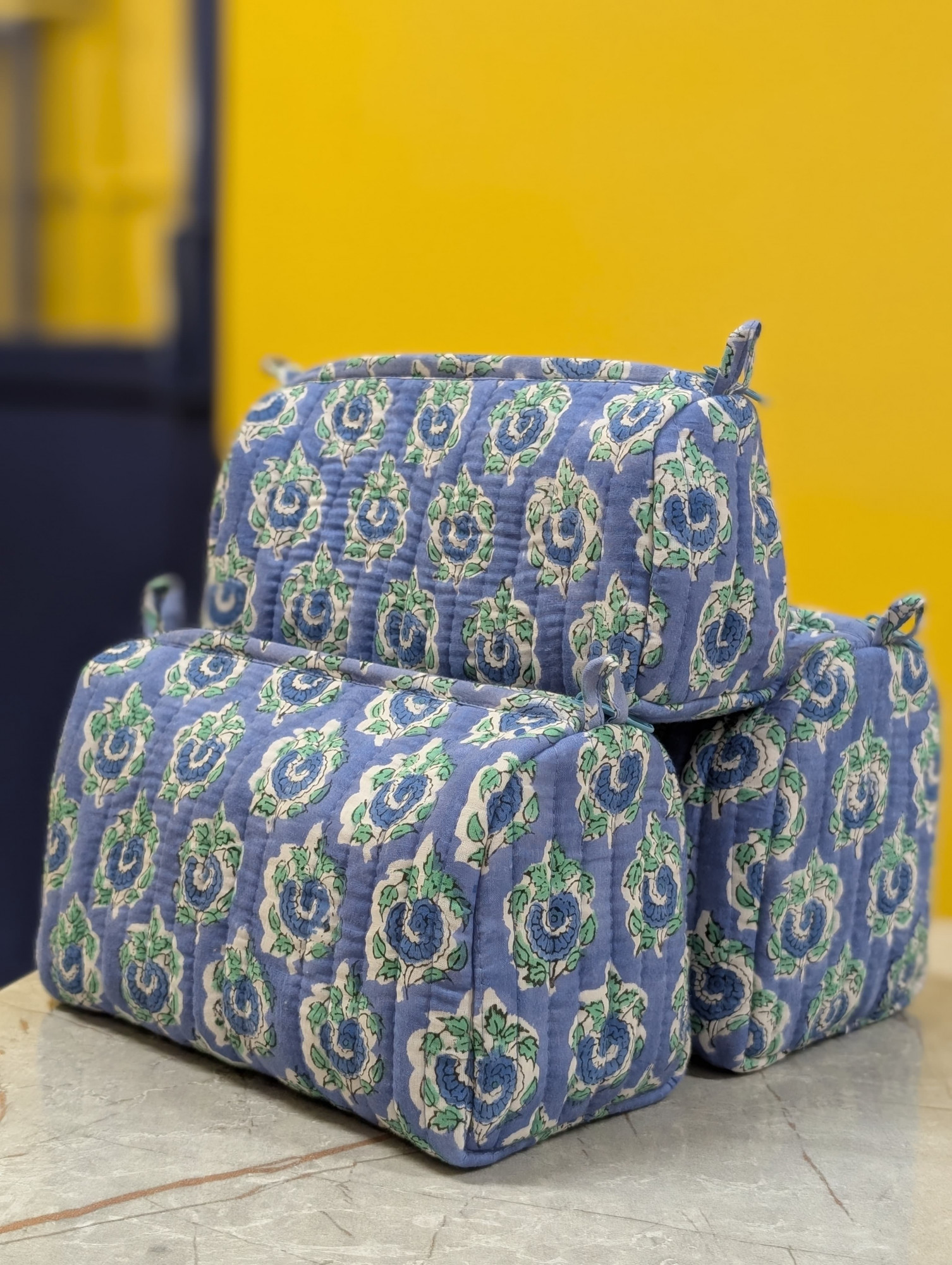 Hand Block Print pouch Womens Pouch Cosmetic Pouch Gifts For Her