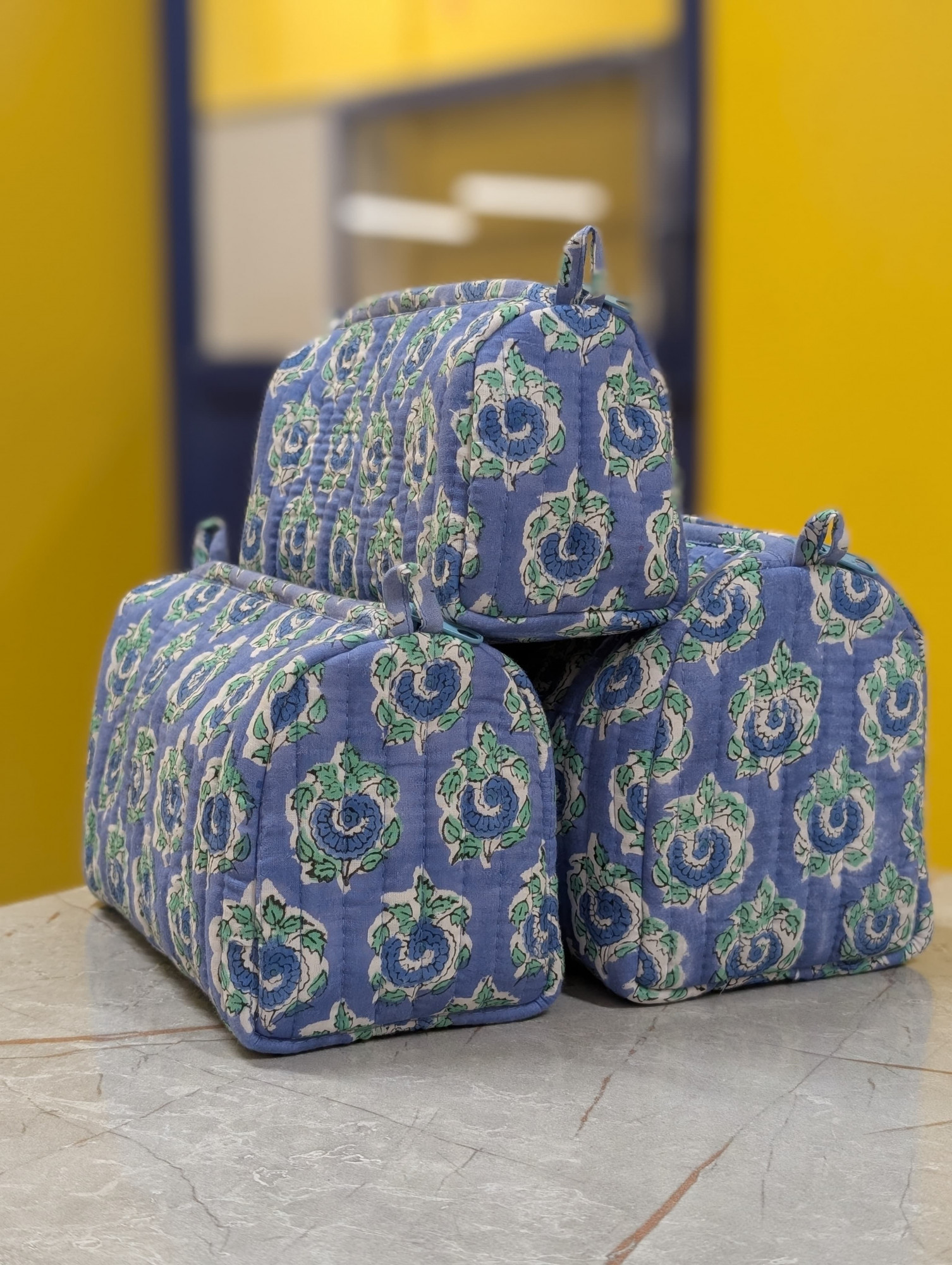 Hand Block Print pouch Womens Pouch Cosmetic Pouch Gifts For Her