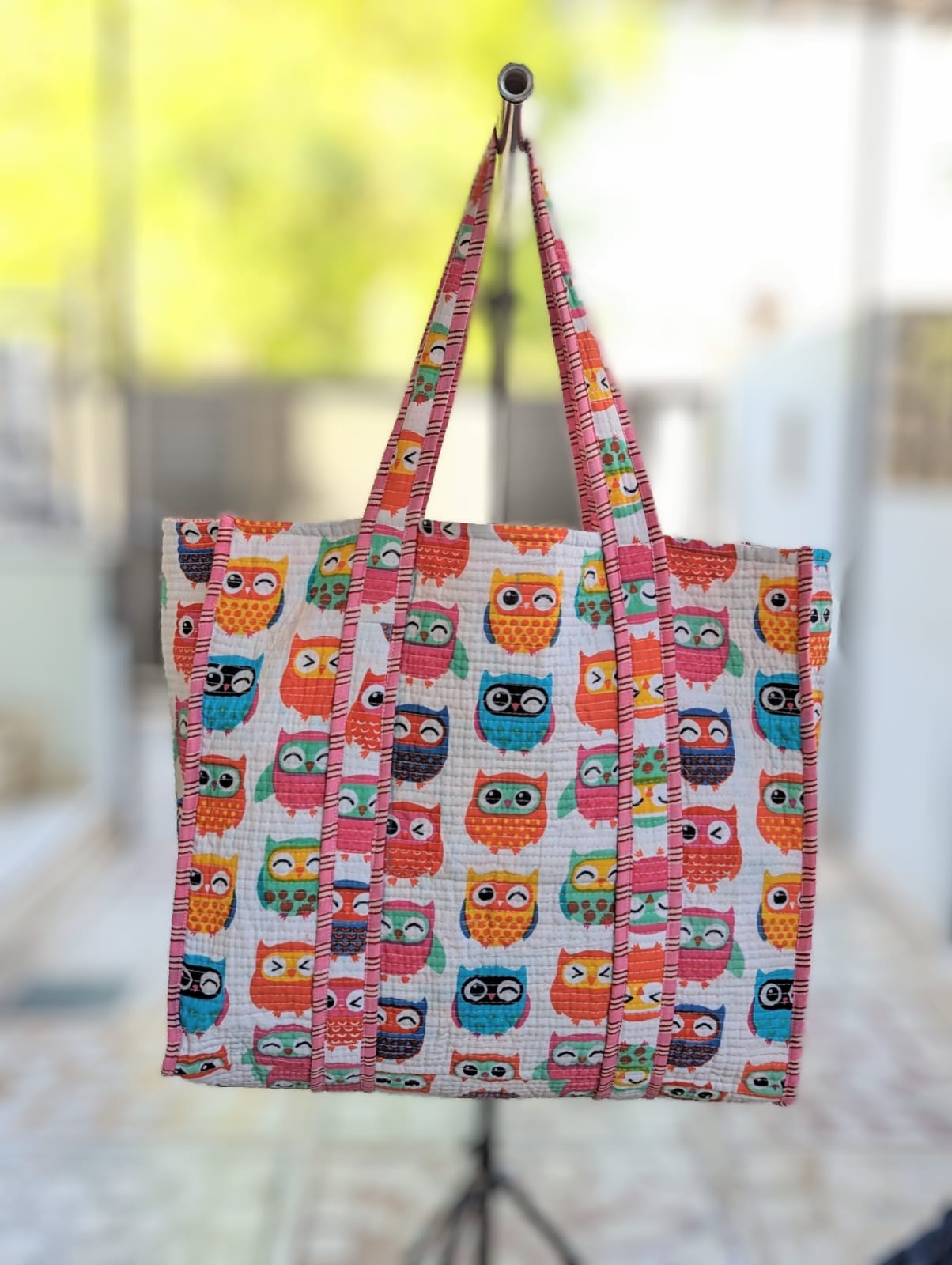 Cotton Hand Block Printed Bags Cotton Quilted Tote Bags Eco Friendly Tote Bags Women Shopping Bags Block Print Bags