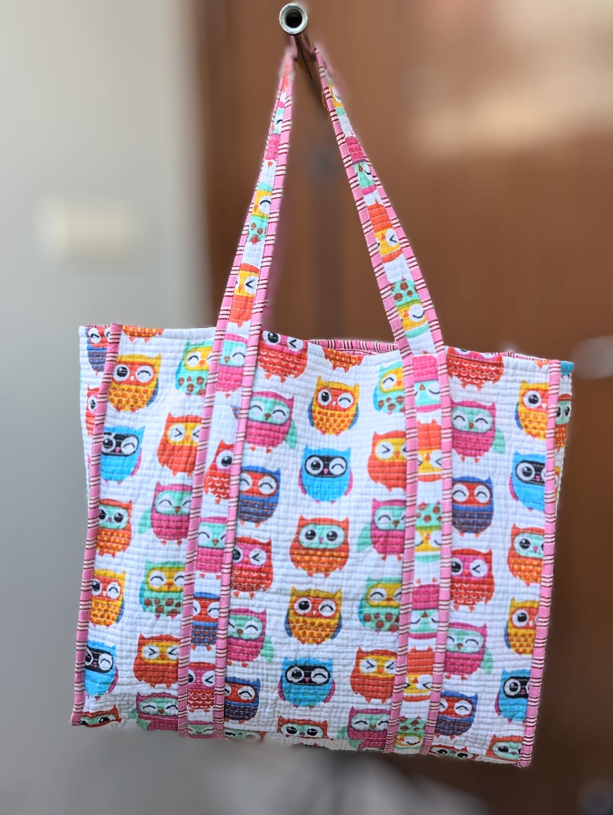 Cotton Hand Block Printed Bags Cotton Quilted Tote Bags Eco Friendly Tote Bags Women Shopping Bags Block Print Bags