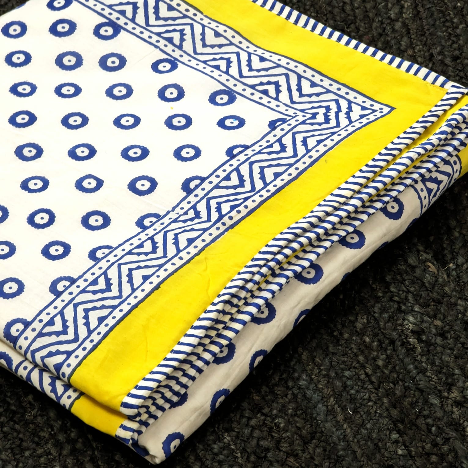 Blue Giraffe Organic Cotton Dohar Organic Cotton Dohar both side printed
