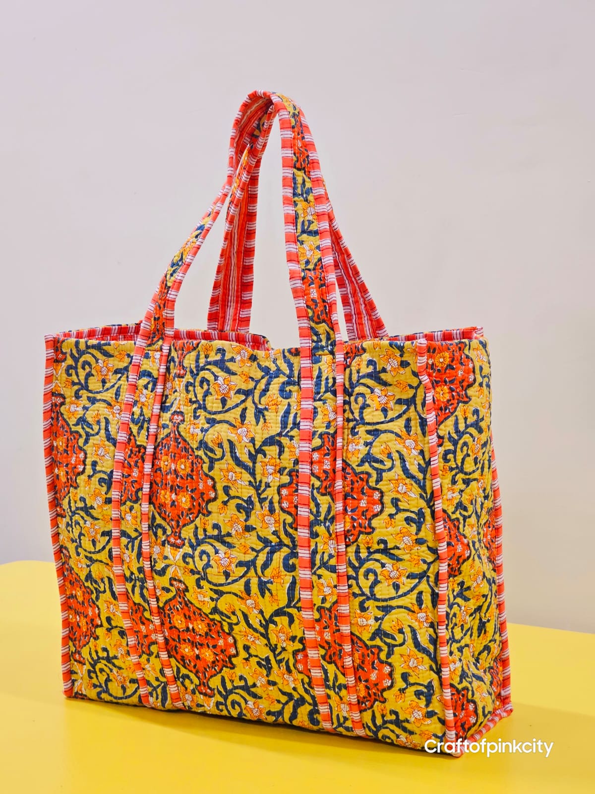 Eco Friendly cotton Tote Bags Women Shopping Bags Block Print Bags