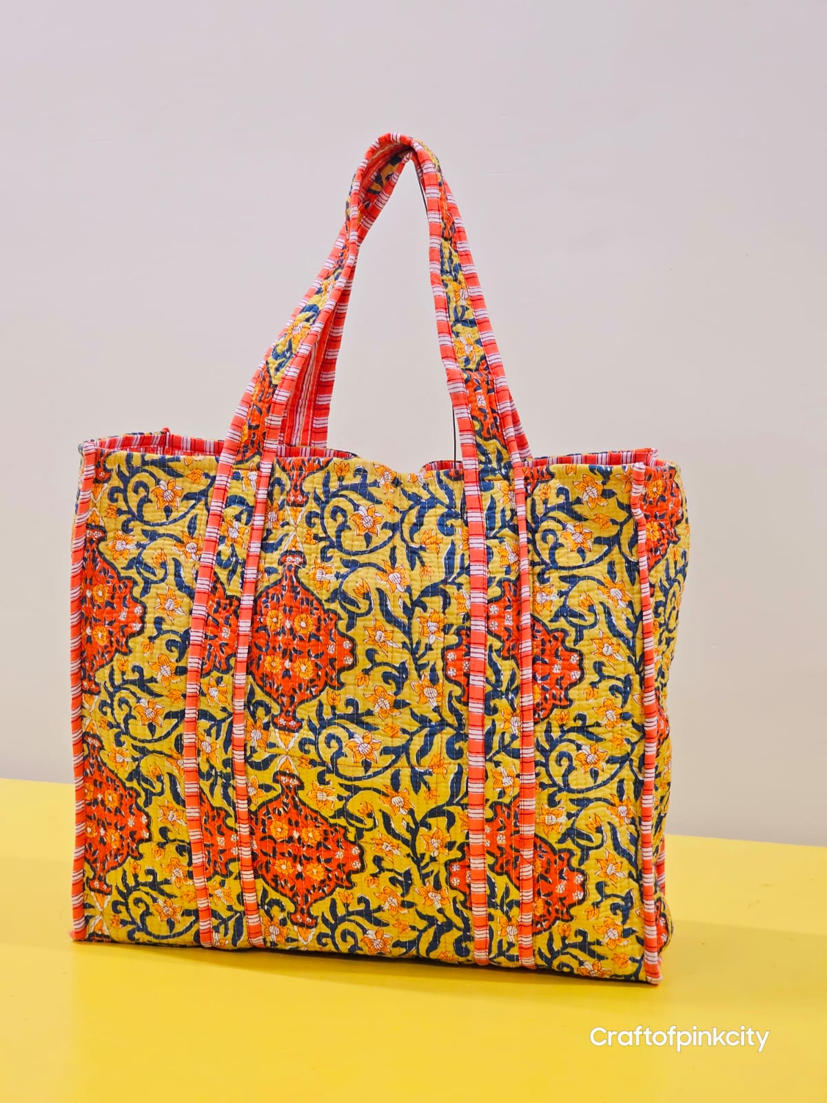Eco Friendly cotton Tote Bags Women Shopping Bags Block Print Bags