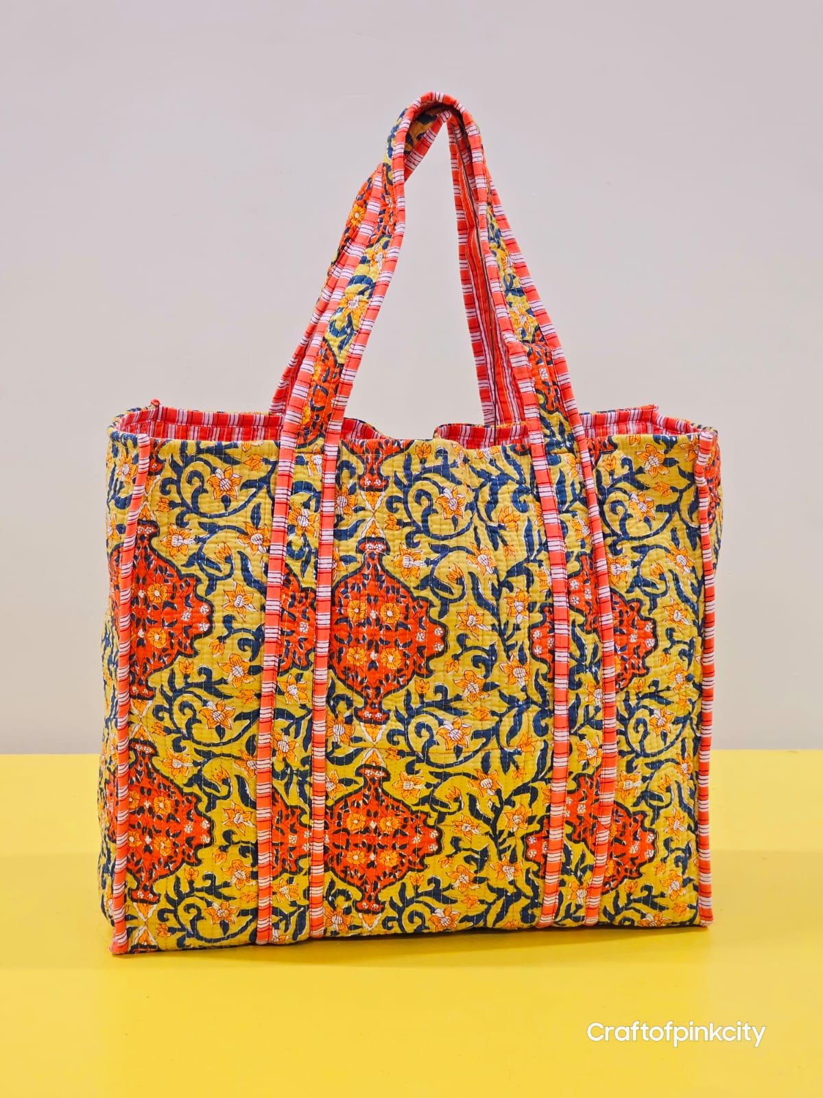 Eco Friendly cotton Tote Bags Women Shopping Bags Block Print Bags