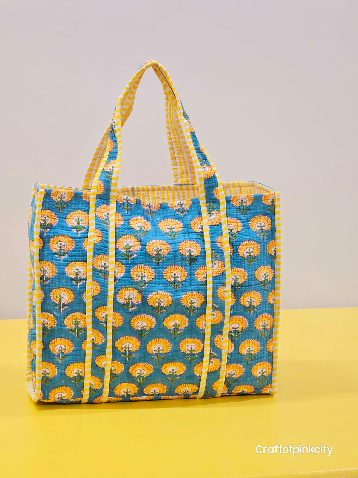 The Beach bags Hand block Printed Tote Bag both side printed