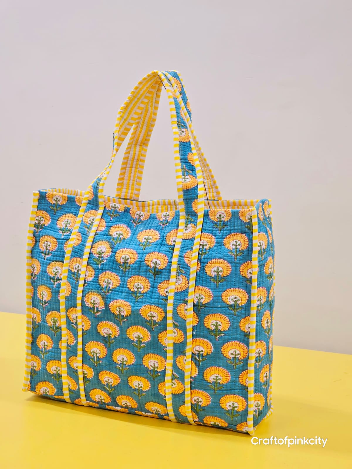 The Beach bags Hand block Printed Tote Bag both side printed
