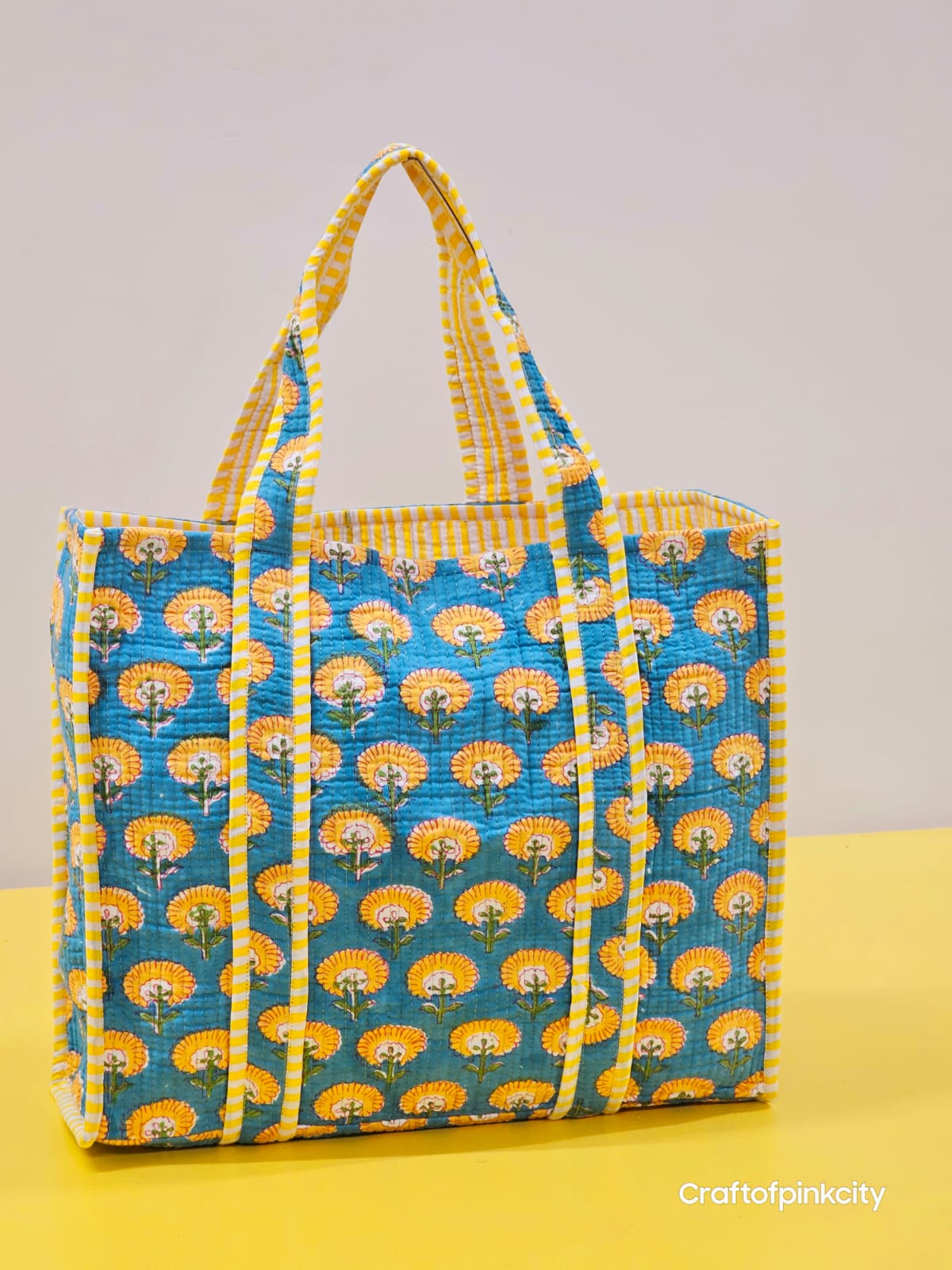 The Beach bags Hand block Printed Tote Bag both side printed