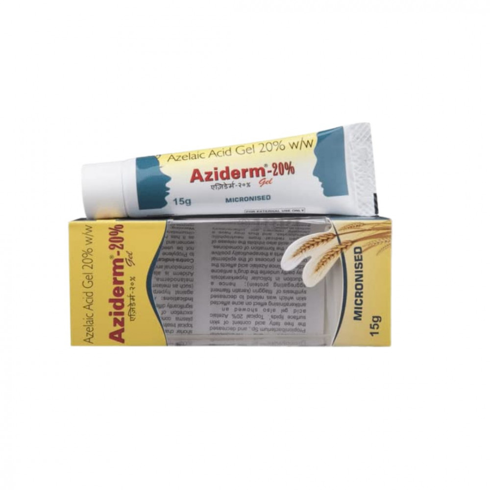 Aziderm 20% Gel 15g - Buy Online at Discount, dermatologist recommended ...