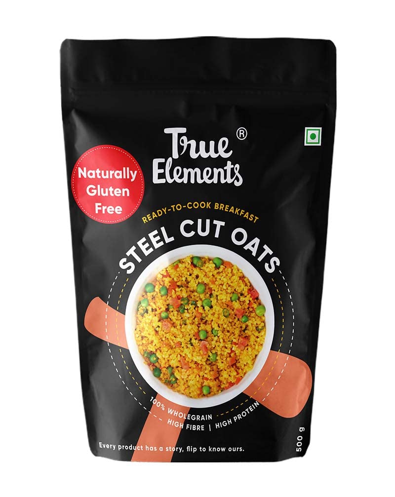 True Elements Steel Cut Oats 500G