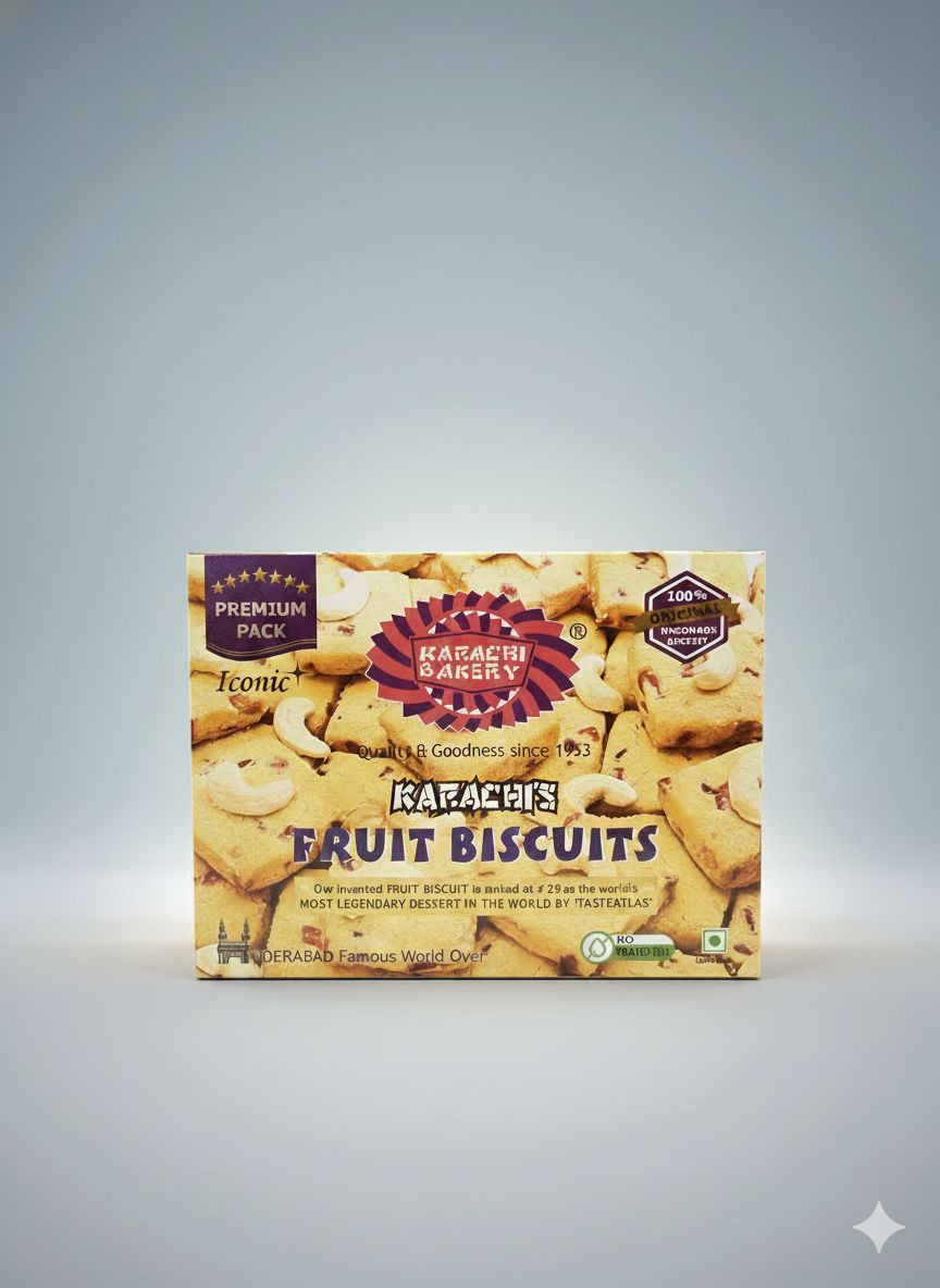 Karachi Fruit Biscuits -400g