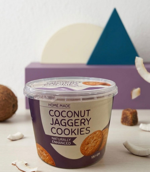 Image of Coconut Jaggery Cookies- 180gm
