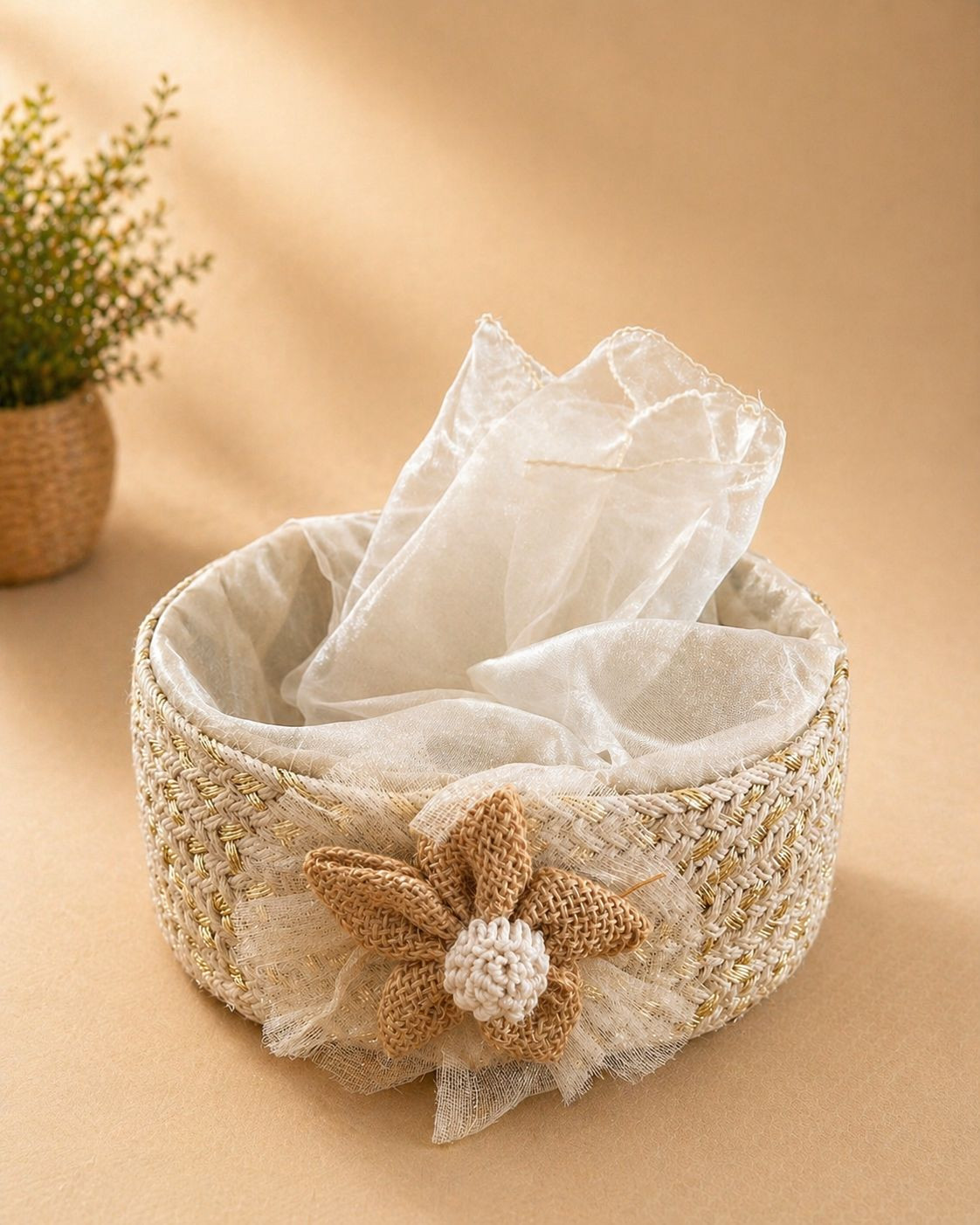 Blush Ivory Basket