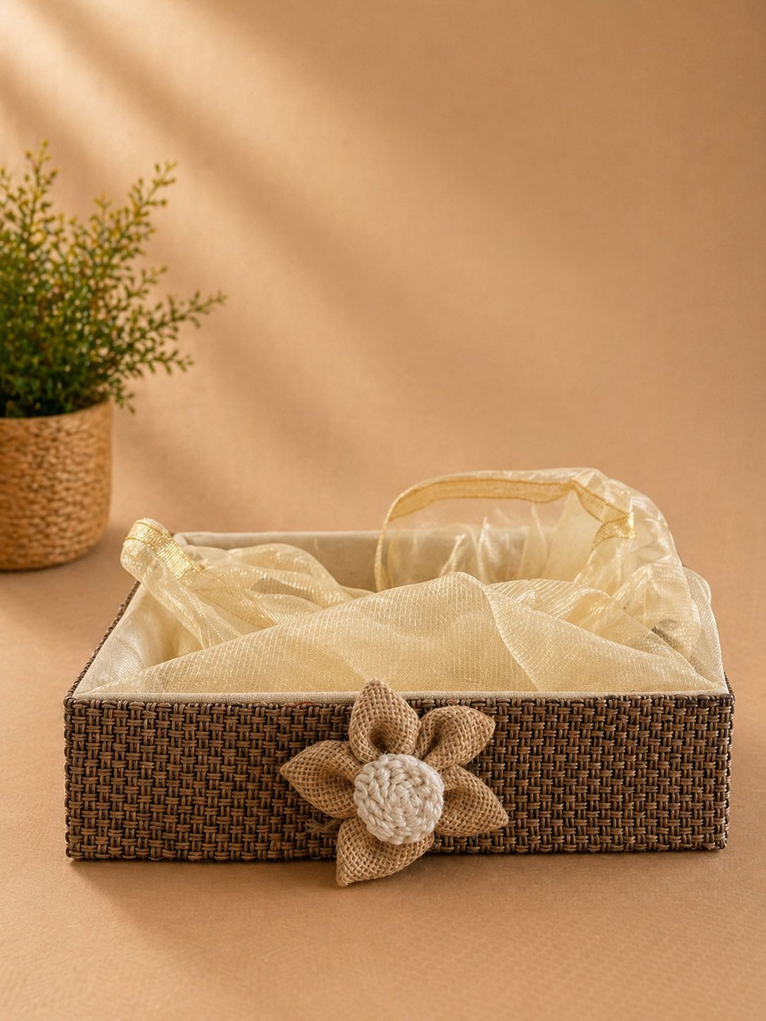 Jute Petal Basket