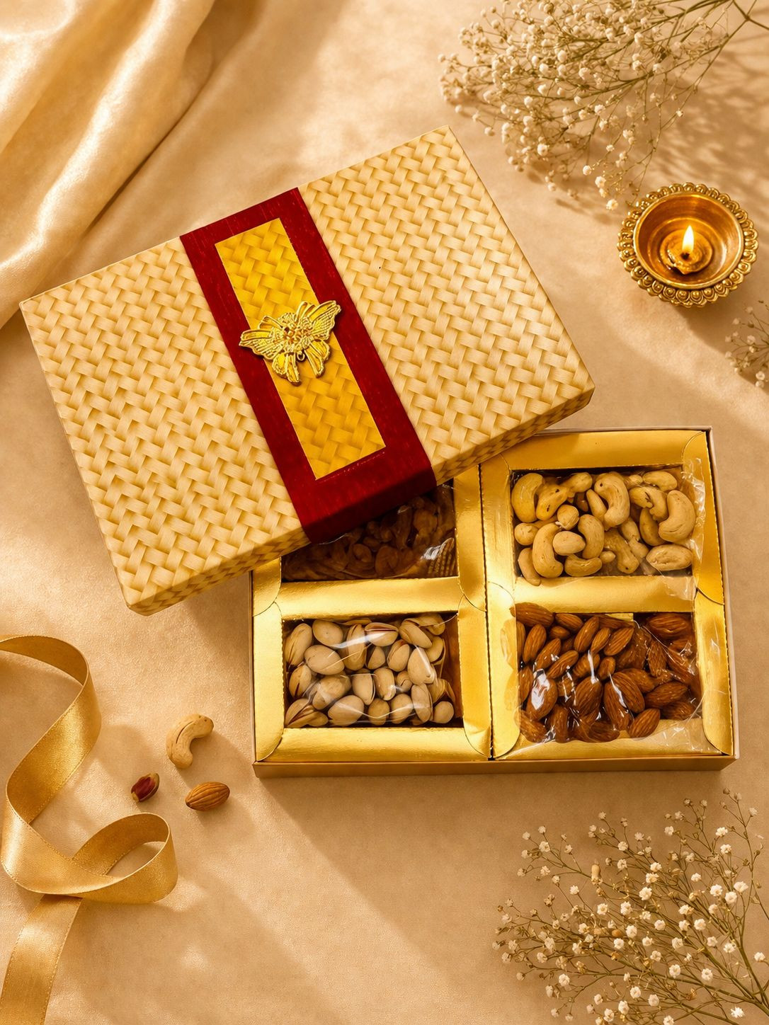 Dryfruit Box 200g KajuBadamKishmishPista 50g Each