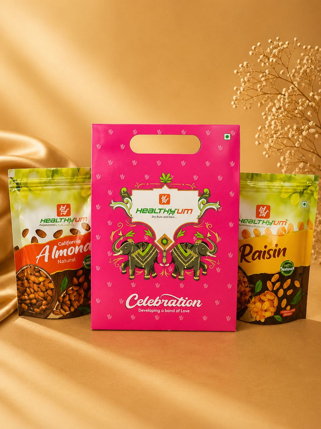 Shubh Treat Hamper 500g Almond 250g N Kishmish 250g