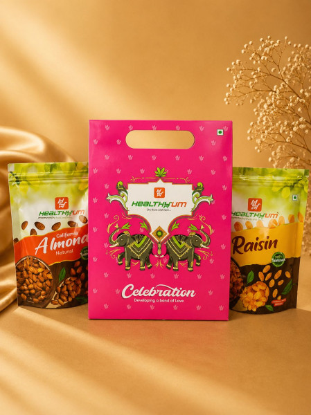 Image of Shubh Treat Hamper 500g (Almond 250g N Kishmish 250g)