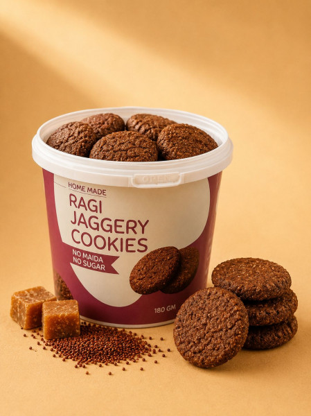 Image of Ragi Jaggery Cookies- 180gm