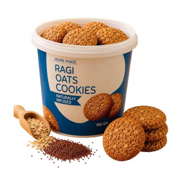 Image of Ragi Oats Cookies- 180gm