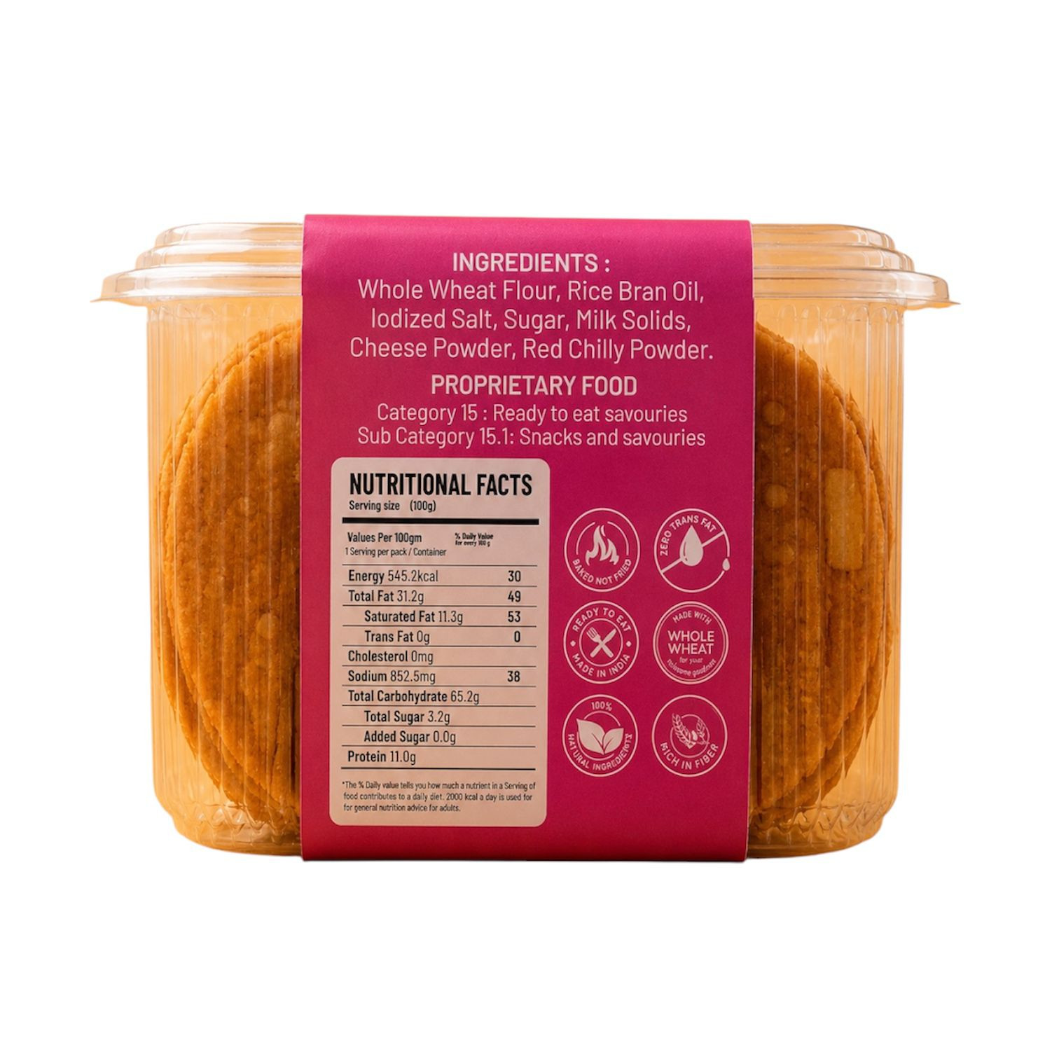 Cheese Coin Khakra- 180g
