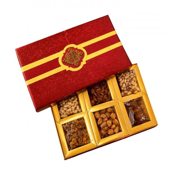 Image of Dryfruit Box 300g (Kaju,Badam,Kishmish,Pista,Anjeer,Jardalu 50g each)