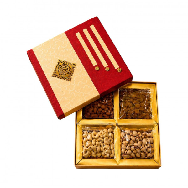 Image of Dryfruit Box 400g (Kaju,Badam,Kishmish,Pista 100g each)