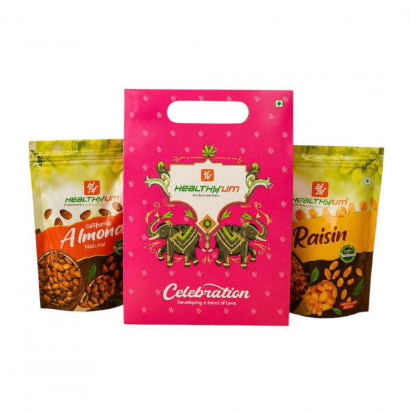 Image of Shubh Treat Hamper 500g (Almond 250g N Kishmish 250g)