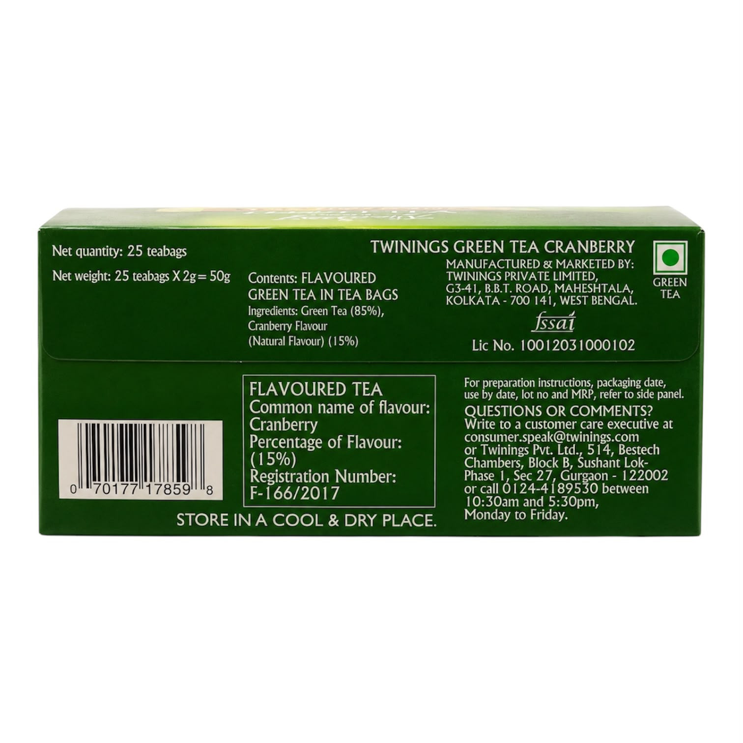 Green TeaCranberry-25 bags