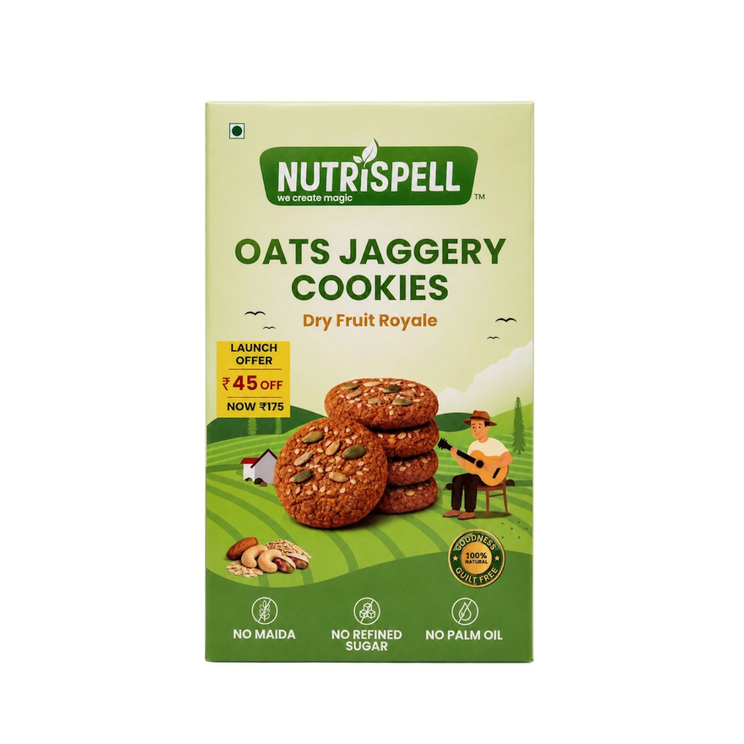 Nutrispell Dryfruit Cookies- 160g