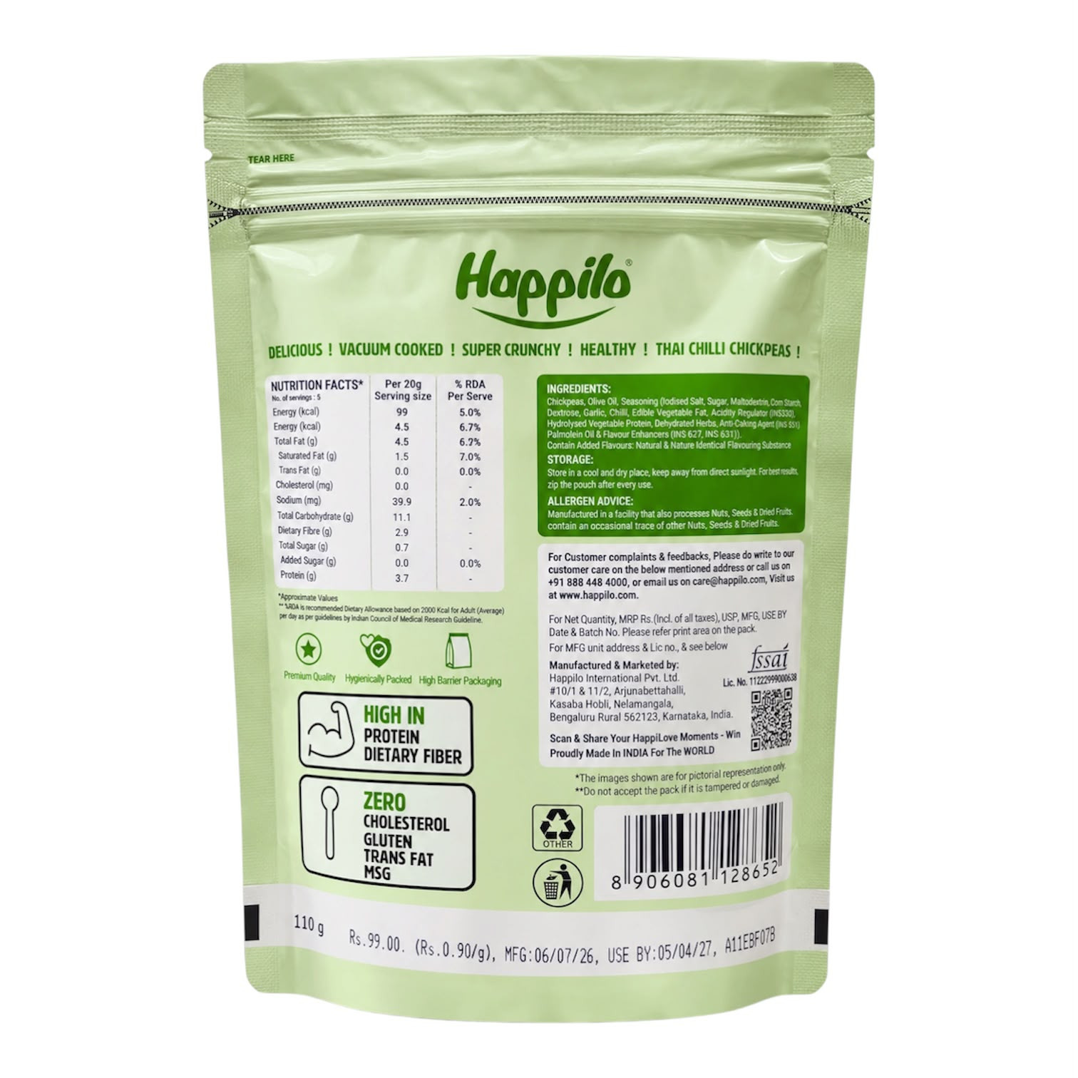 Kabuli ChanaThai Chilli- 110g
